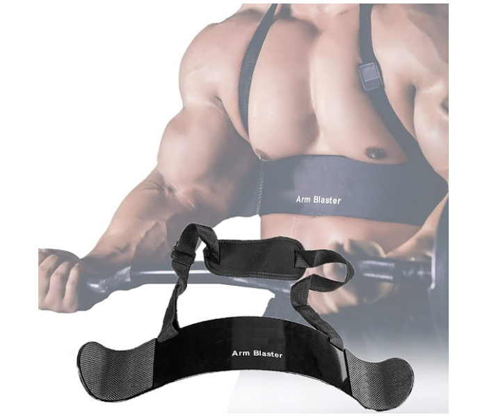 GTC Arm Blaster for Biceps and Triceps Workout Equipment with Adjustable Strap - Black - Zoom Image 2