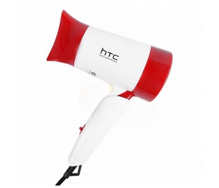 HTC Supper Turbo High Quality Hair Dryer - White and Red - Zoom Image 2