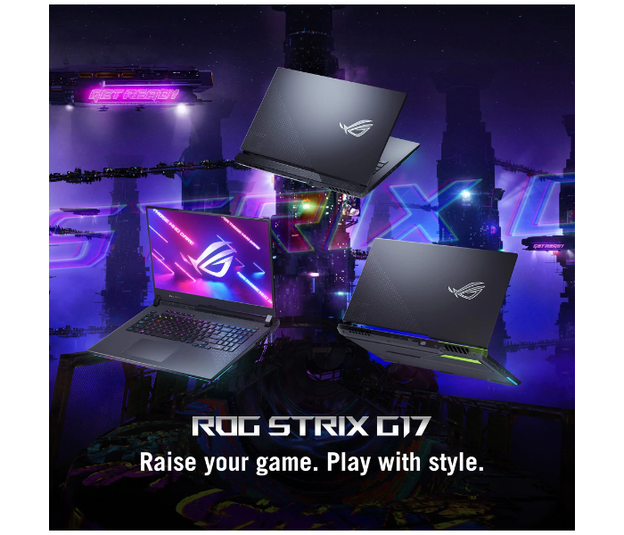 ASUS STRIX    G17-G713RW-LL107W 17.3 Inch WQHD AMD Ryzen R9 6900HX Processor 16GB RAM 1TB SSD 8GB NVIDIA GeForce RTX 3070Ti Graphics Windows 11 Home - Grey - Zoom Image 2