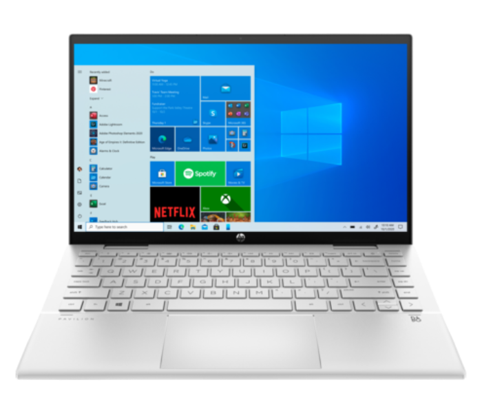 HP PAVILION X360 14-DY0002NE-3A2S7EA-SLV 14 Inch FHD Intel Core I5-1135G7 Processor 8GB DDR4 RAM 512GB SSD Intel Iris Xe Graphics Windows 10 Home - Silver - Zoom Image 1