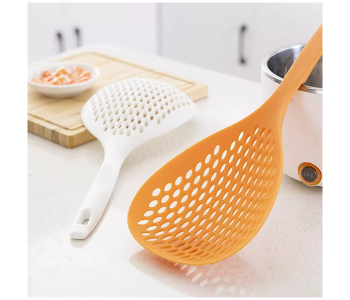 GTC Silicone Large Scoop Colander Strainer - Orange - Zoom Image 1