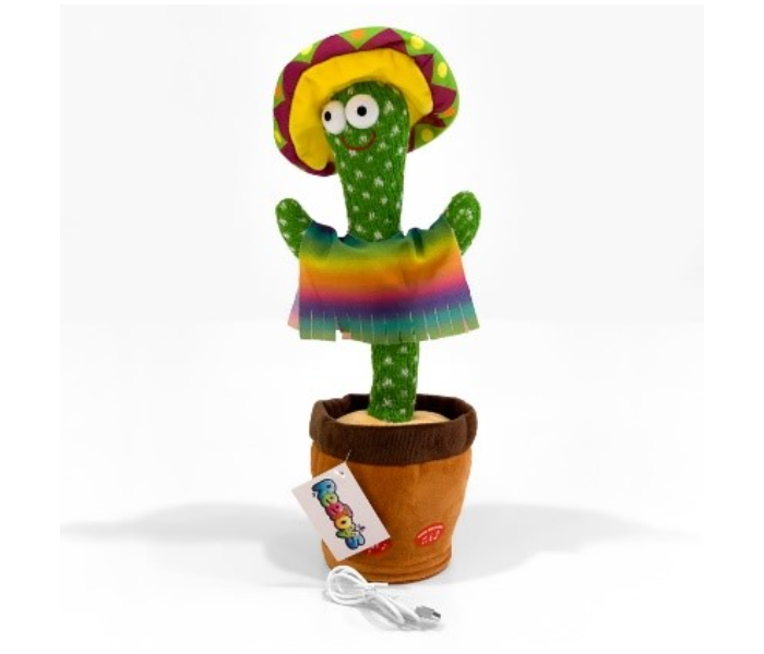 Reetoys D120E Dancing Cloth Cactus Batttery With USB Charger Activity Toy for Kids - Zoom Image