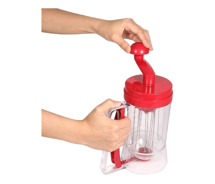 New Manual Pancake Batter Dispenser Blender Machine - Red - Zoom Image 2