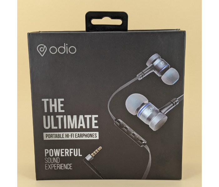 Odio OD535 Ultimate Hi Fi Earphones - Black - Zoom Image 2