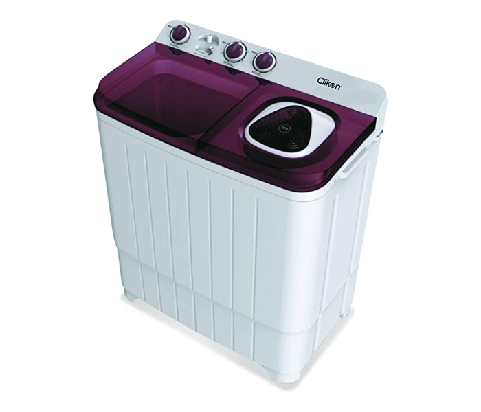 Clikon CK638 7Kg Twing Tub Semi Automatic Washing Machine - White - Zoom Image 1