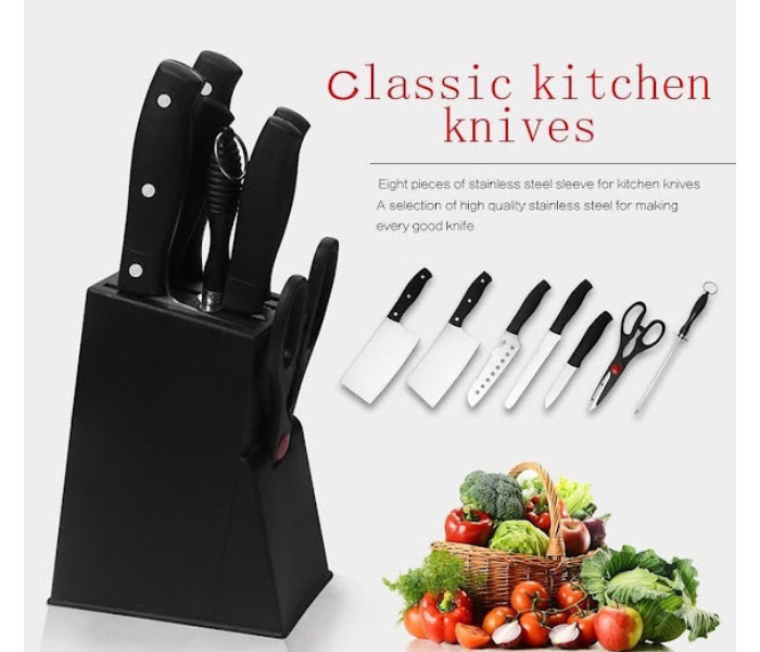 GTC Waterproof Plastic Kitchen Knife Holder - Black - Zoom Image 1