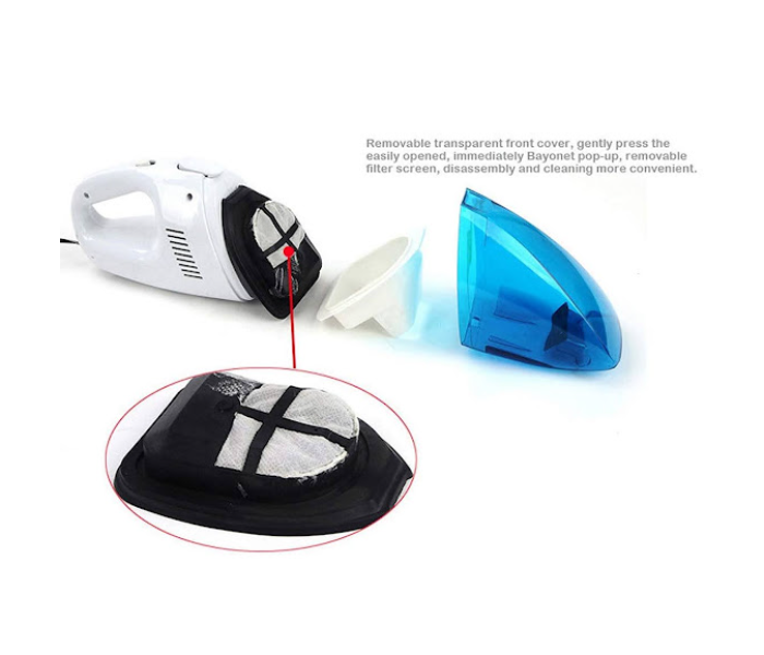 GTC Multi-purpose Portable Car Vacuum Cleaner - White and Blue - Zoom Image 3