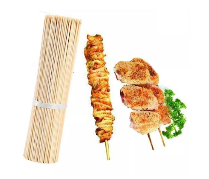 GTC Natural Bamboo Skewers Sticks For BBQ - Wood (Pack Of 90 Sticks) - Zoom Image 6