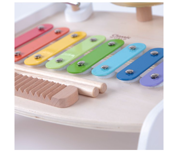 Classic World 40529 Wooden 6 Instrument Music Table Toy for Kids - Zoom Image 3