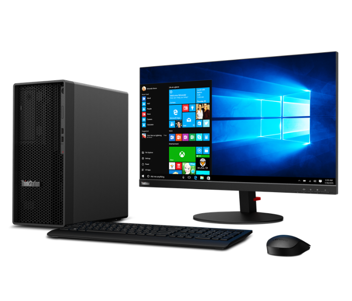 Lenovo 30E3001HAX ThinkStation P350 Tower Intel Core i9-11900 Processor 32GB DDR4 RAM 512GB SSD Intel UHD Graphics 750 Windows 10 Pro 64 - Black - Zoom Image 1