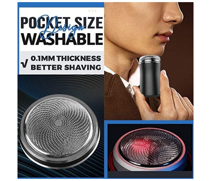 Generic Pocket Size Washable Automatic Mini Electric Razors - Black - Zoom Image 2