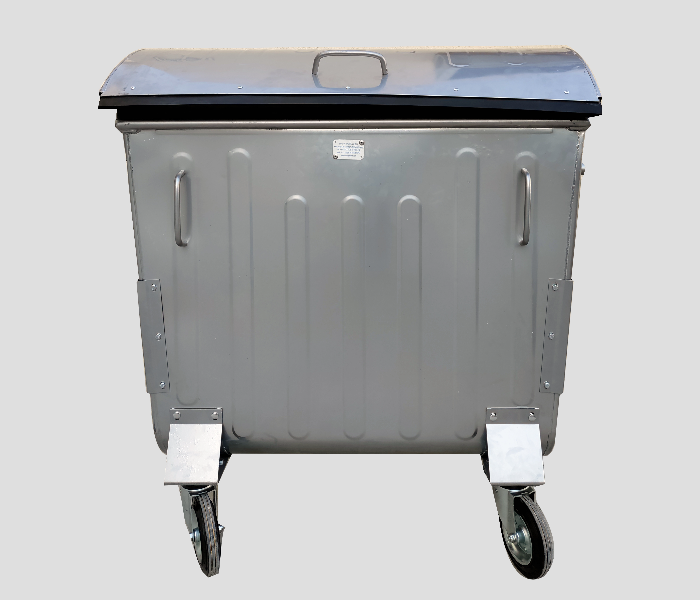 23 Metal Waste Bin 1100 Litre - Grey - Zoom Image