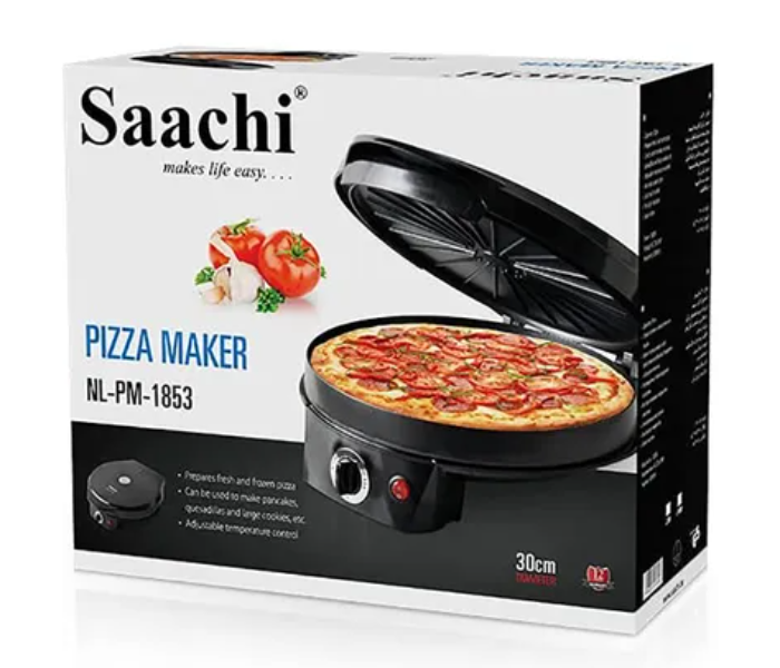 Saachi PM-1853 1200 Watts Pizza Maker With Adjustable Thermostat  - Black - Zoom Image 5