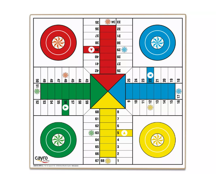 Cayro T134A Wooden Parcheesi 4 And 6 Players Game for Kids - Zoom Image 3