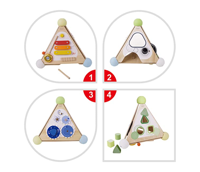 Classic World 54723 Wooden Pyramid Activity Box Toy for Kids - Zoom Image 6