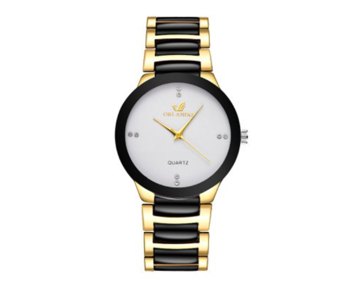 Zstar Jubilee Large Fashion Couple Watches - Gold (JA120) - Zoom Image 2