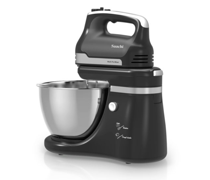 Saachi NL-HM-4173 5 Speed Hand Mixer - Black and Silver - Zoom Image 2