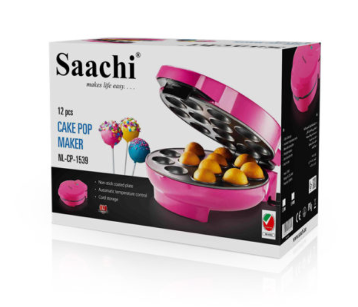 Saachi L-CP-1539 750Watts Cake Pop Maker - Pink - Zoom Image 3