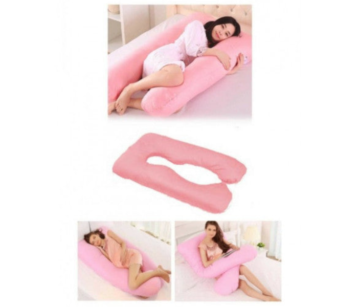 Pregnancy Pillow with 5 Area Support for Women - Pink - Zoom Image 2