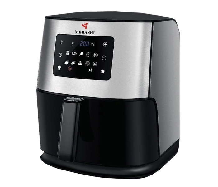 Mebashi ME-AF994SS 1700 Watts Touch Screen Air Fryer - Black and Silver - Zoom Image