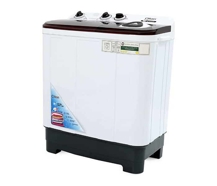 Clikon CK638 7Kg Twing Tub Semi Automatic Washing Machine - White - Zoom Image 2