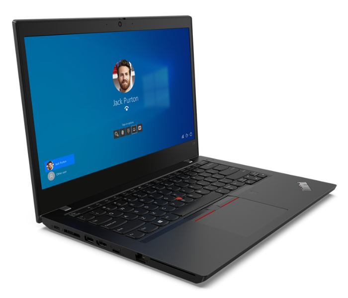 Lenovo 20X100H4AD ThinkPad L14 Gen2 14 Inch FHD Intel Core i7-1165G7 Processor 16GB DDR4 RAM 512GB SSD Integrated Intel Iris Xe Graphics Windows 10 Pro 64 - Black - Zoom Image 2