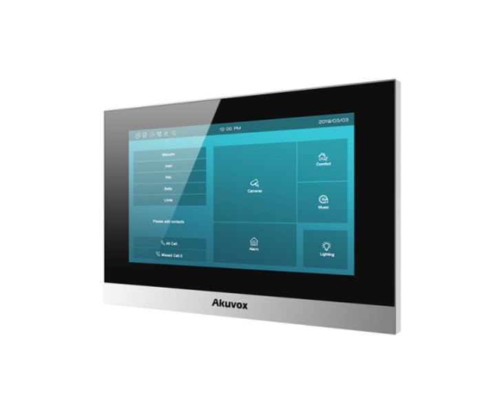 Akuvox C315S 7 Inch Android Indoor Monitor with POE - Black and Silver - Zoom Image 2