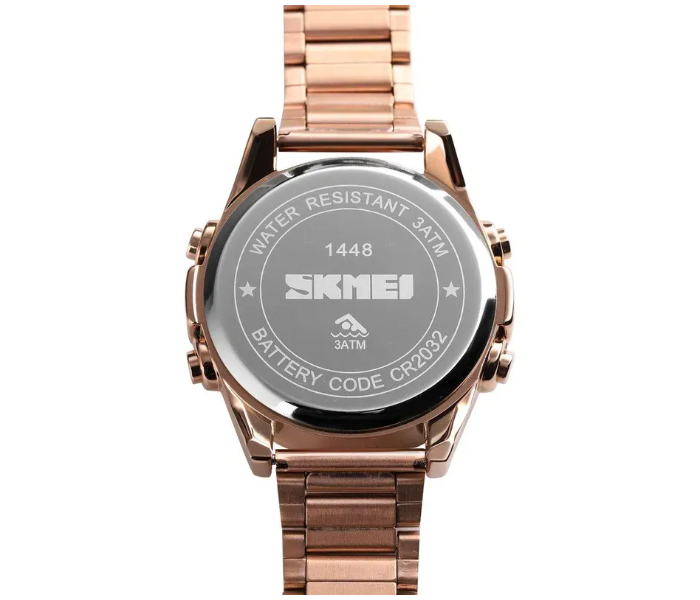 Skmei 1448 Fashion Luxury Waterproof Chronograph Digital Wristwatch for Men - Rose Gold - Zoom Image 3