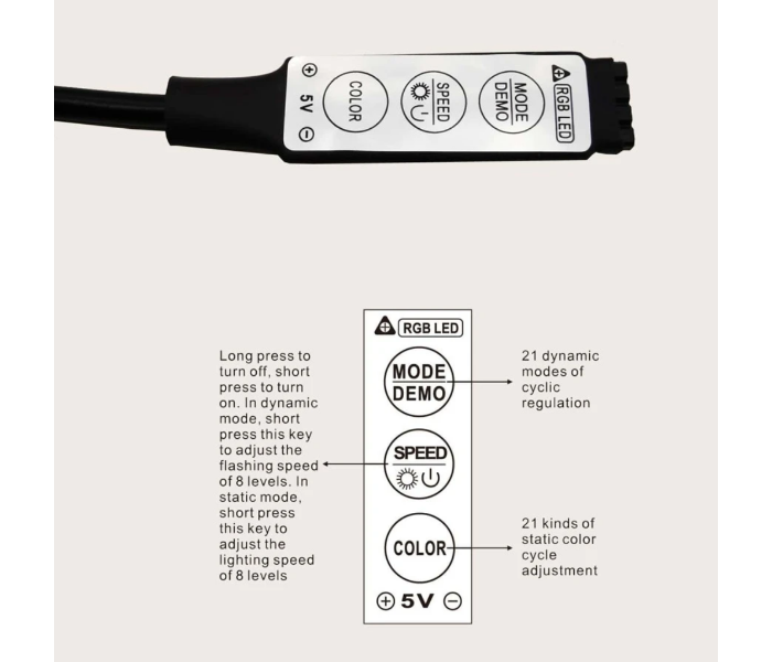 5 Meter LED Light Strip - Zoom Image 4