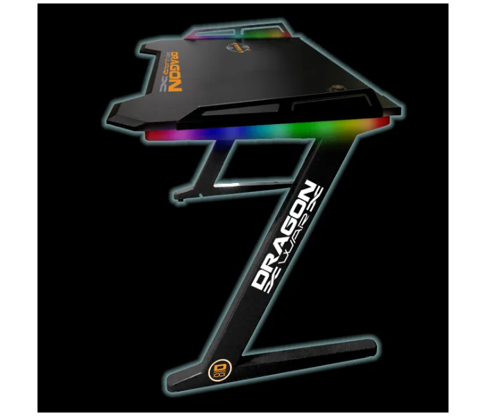 Dragon War GT-006-V3 Pro-Gaming Desk -RGB Light effect with Wirless Charger - Black - Zoom Image 6