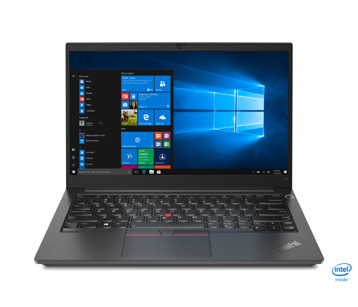 Lenovo 20TA00GCAD ThinkPad  E14 14 Inch FHD Intel Core i7-1165G7 Processor 8GB DDR4 RAM 512GB SSD 2GB NVIDIA GeForce MX450 GDDR5 Graphics Windows 11 Pro 64 - Black - Zoom Image 1