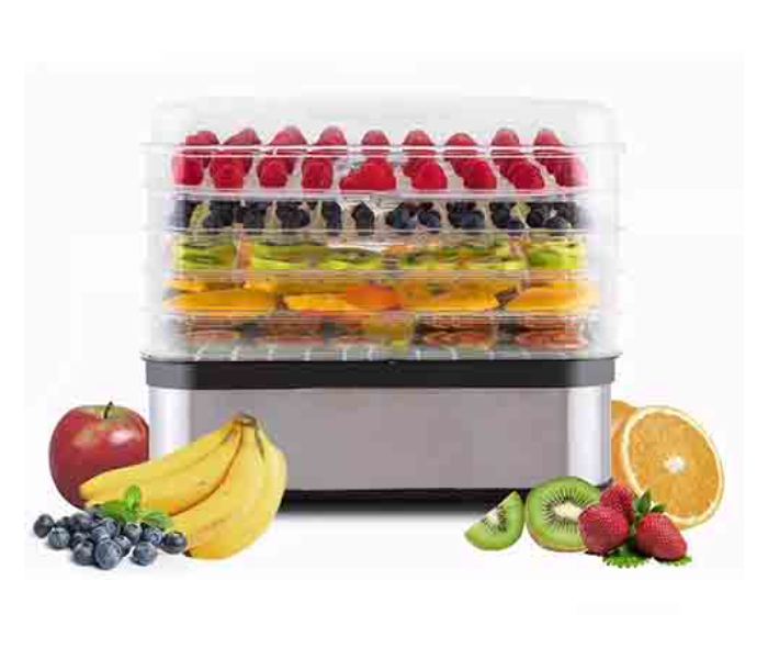 Mebashi ME-FOD8203SS 250 Watts Food Dehydrator - Silver - Zoom Image 1