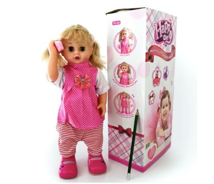 Reetoys FD-522 Happy Girl Doll Batttery With Phone Activity Toy for Kids - Zoom Image