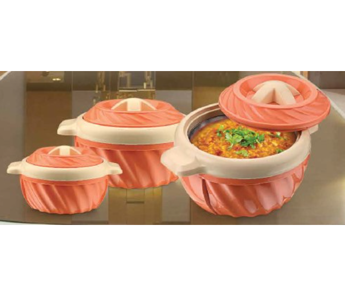 Dinex DN1000203 Swirl Casserole 3 Pieces Set - Brick Red - Zoom Image