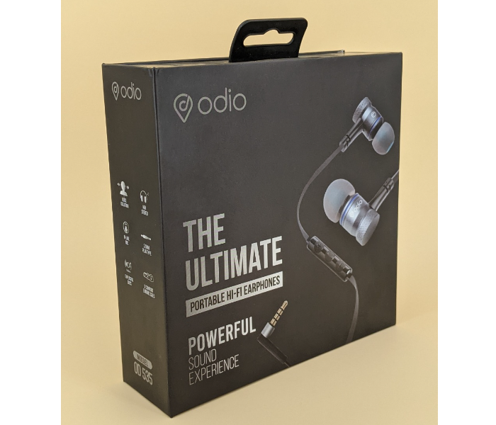 Odio OD535 Ultimate Hi Fi Earphones - Black - Zoom Image 4