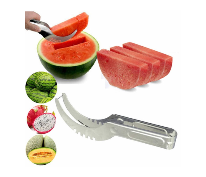 GTC 2 PCS Multipurpose Watermelon Slicer - Silver - Zoom Image 2