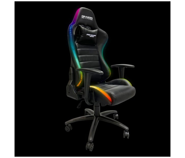 Dragon War GC-015 RGB Pro-Gaming Chair with Remote Controller - Black - Zoom Image 2