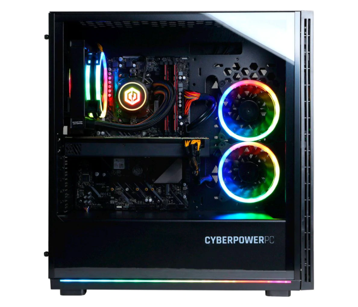 CyberPowerPC SLC3800BSDFV2 Gamer Supreme Gaming Desktop AMD Ryzen 9-5900X 16GB AMD Radeon RX 6800 XT Graphics 16GB RAM 1TB SSD Windows 11 - Black - Zoom Image 6