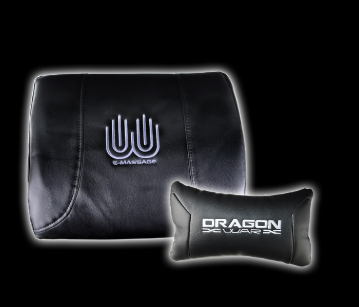 Dragon War GC-007 Pro-Gaming Chair With Massage Cushion - Black - Zoom Image 6