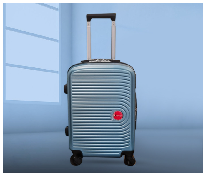 Extreme 24 Inch Lightweight Hard Shell ABS Luggage Trolley - Silver Blue - Zoom Image