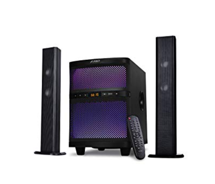 F&D T200X 70 Watt 2.1 Channel Wireless Bluetooth Tower Speaker - Black - Zoom Image 1