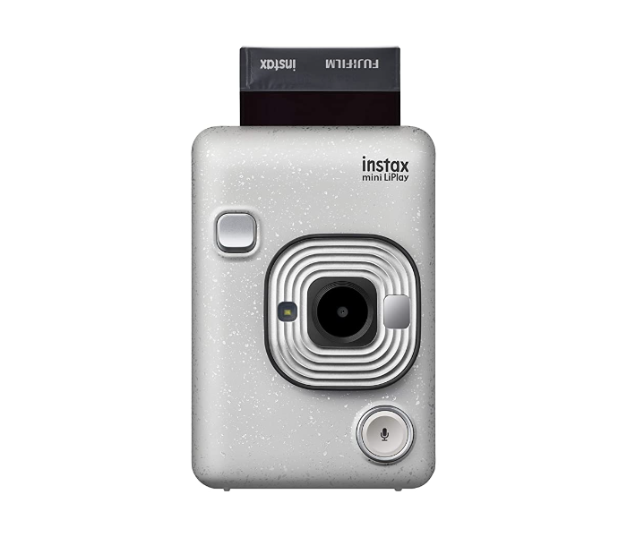 Fujifilm Instax Mini LiPlay Hybrid Instant Camera - Stone White - Zoom Image 2