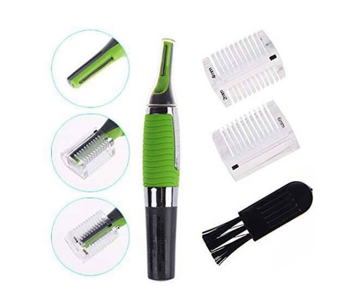 GTC Nose, Ear And Eyebrow Professional Hair Trimmer For Men - Black And Green - Zoom Image 4