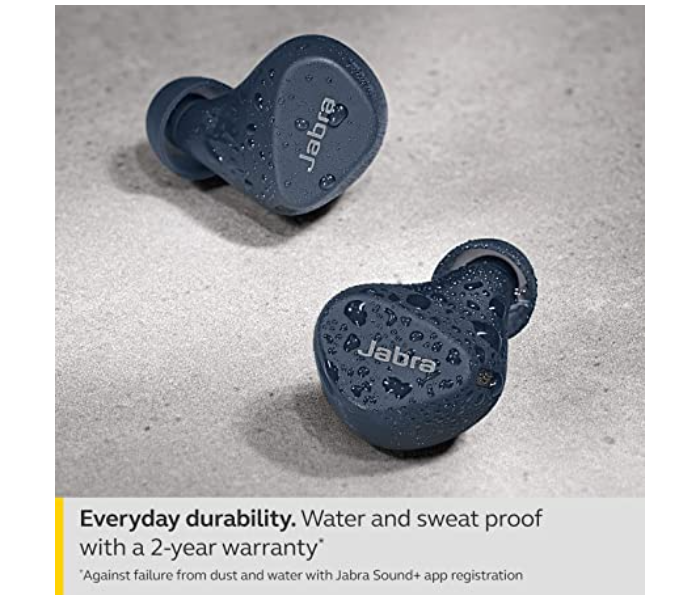 Jabra Elite 4 Active In-Ear Bluetooth Earbuds with Mic - Navy - Zoom Image 4