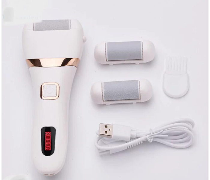 Generics USB Rechargeable 1200mAh 18650 Lithium Battery Foot Grinder - White - Zoom Image 3