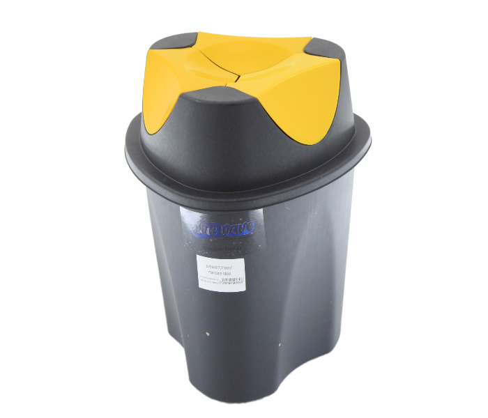 Gitco DB476 15 Litre Bluewave Swing Bin - Black and Yellow - Zoom Image