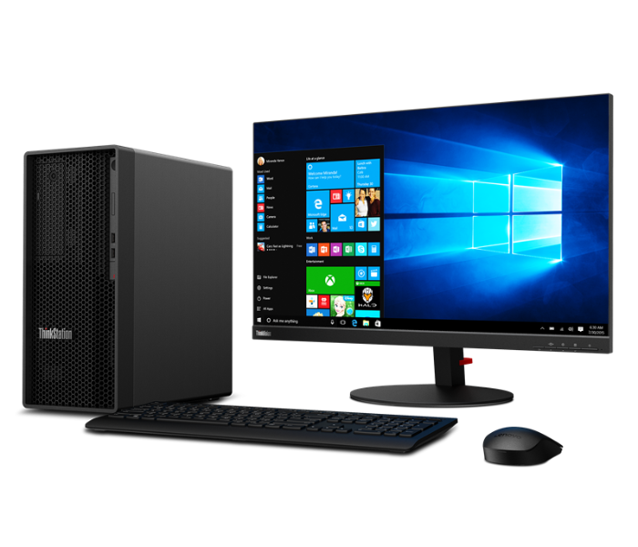 Lenovo 30E3000PAX Think Station P350 Tower Intel Core i7-11700K Processor 16GB DDR4 RAM 512GB SSD Intel UHD Graphics 750 Windows 10 Pro 64 - Black - Zoom Image 1