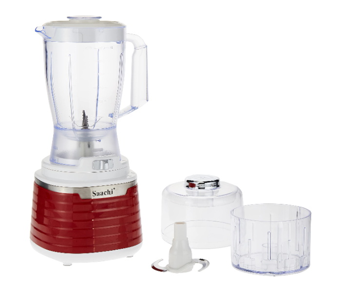 Saachi BL4395C 1000Watts Heavy Duty Combo Blender and Chopper - Maroon - Zoom Image 1