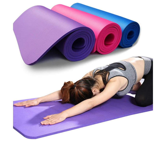 GTC High-Density 10mm Thickening Yoga Mat - Blue - Zoom Image 1