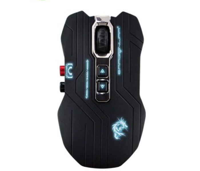 Dragon War G15 Gaming Mouse Gaia 4000 DPI with Virbation Function - Black - Zoom Image 4